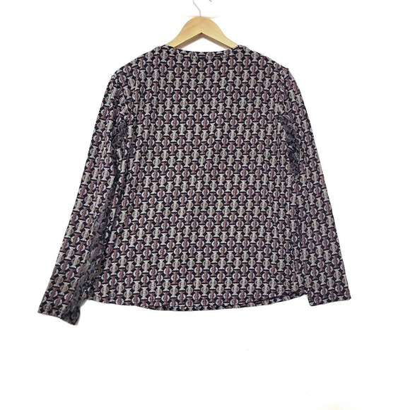 ICIKULS Abstract Print‎ Pullover GOLF TENNIS UPF 50 TOP Mesh Arm Panels XL Top - Picture 2 of 6